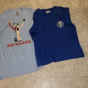 Haines confort blend cotton shirt and    bundle with another MJ tee shirt blue